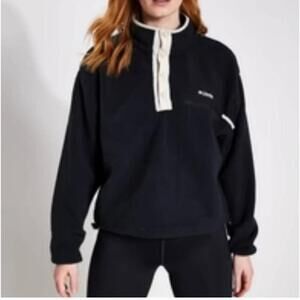 Columbia Black Cowl Neck Jacket Cozy Fleece Design